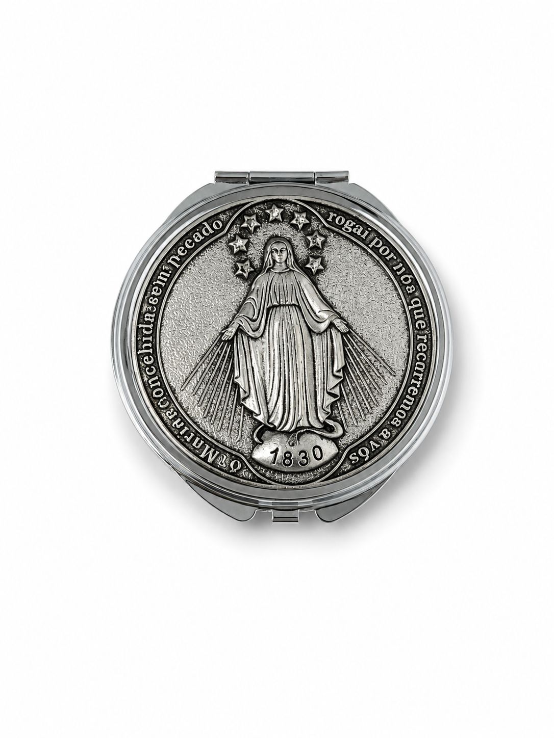 Porta Terço com Espelho e Terço – Nossa Senhora das Graças