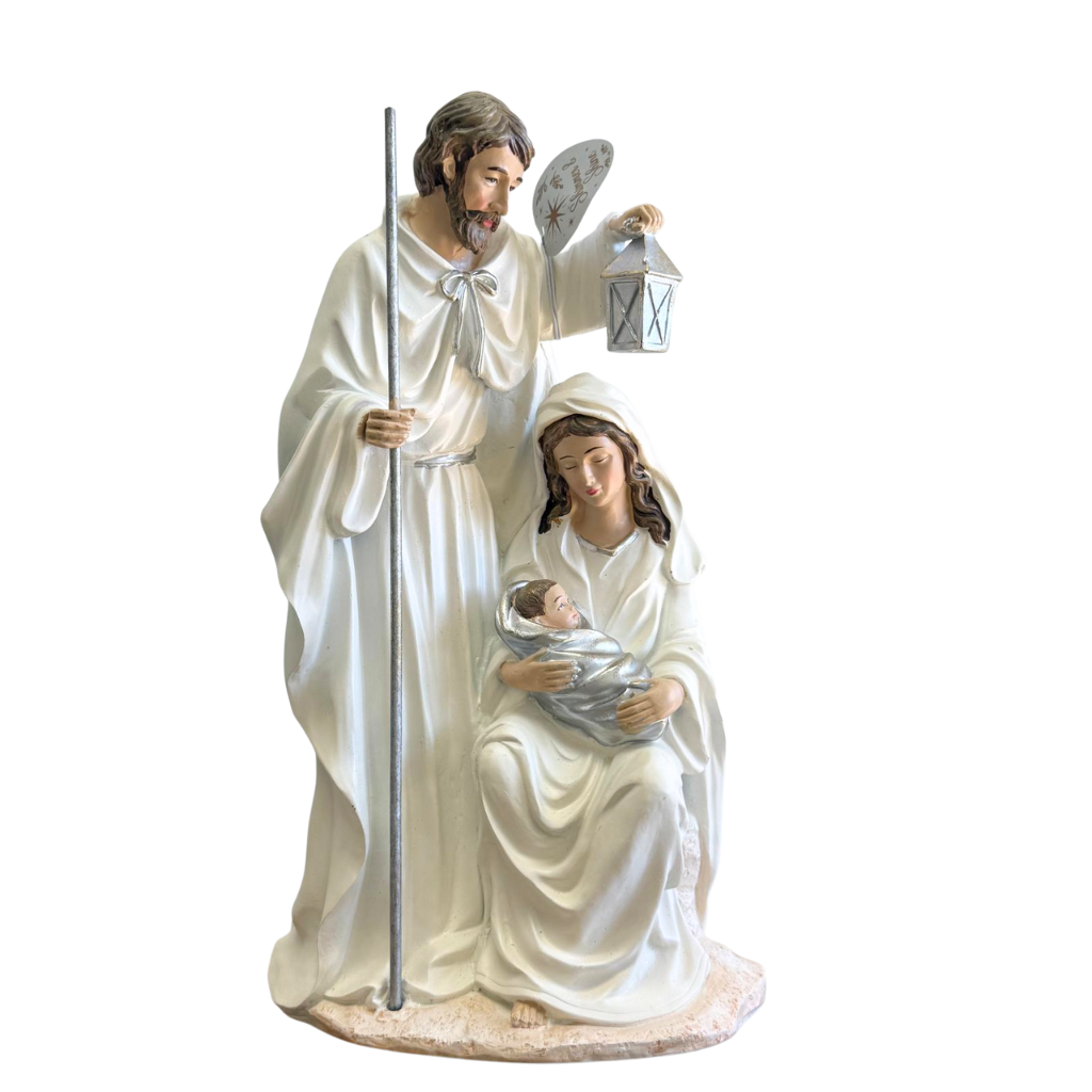 Sagrada Família em Branco e Prata