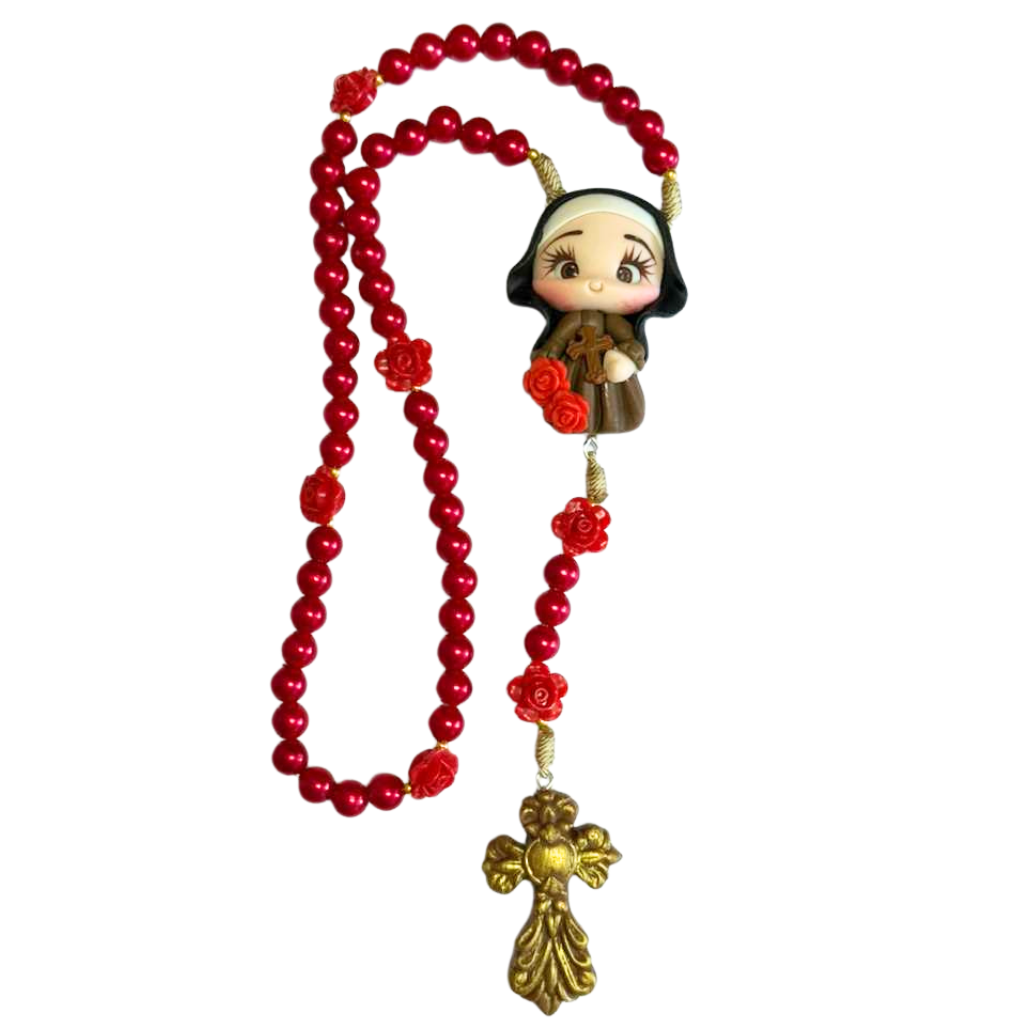 Terço Santa Teresinha - Vermelho