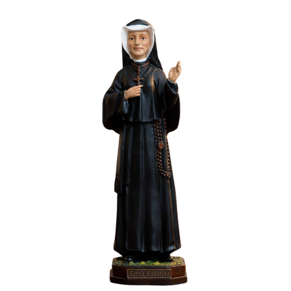 Santa Faustina 20cm Resina