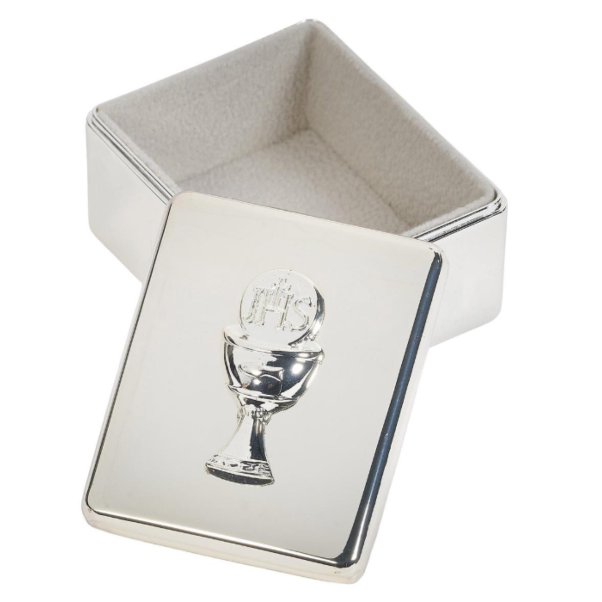 First Communion Keepsake Box, Silver Plated, 5.7 cm