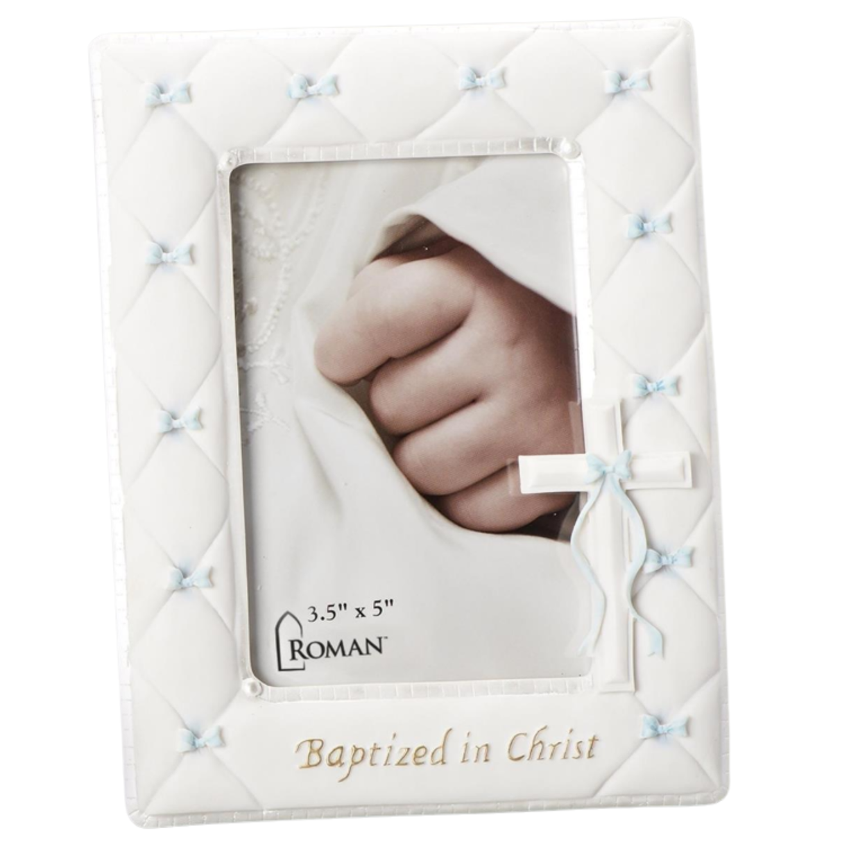 Porta-Retrato de Batismo para Menino 17,8 cm