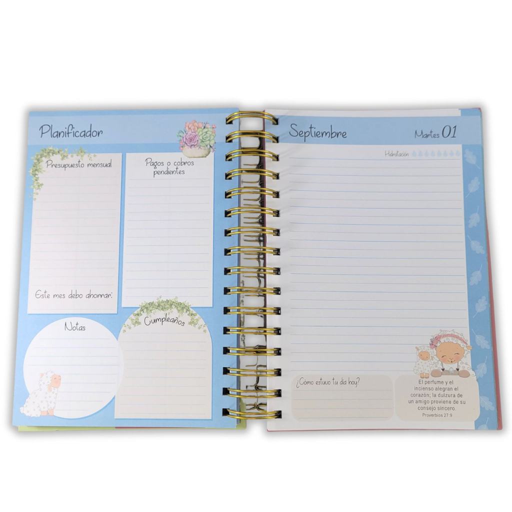 Agenda Isabella 2026 Mamá y Bebe Oveja