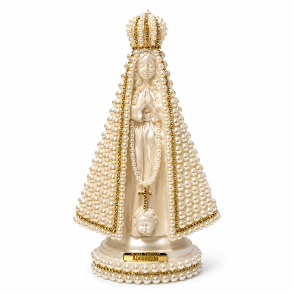 Nossa Senhora Aparecida Perolada 22cm