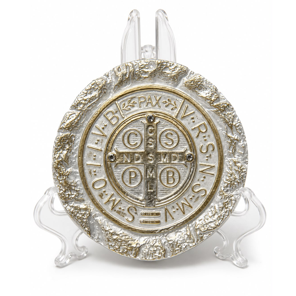 Adorno Medalha de São Bento 10cm