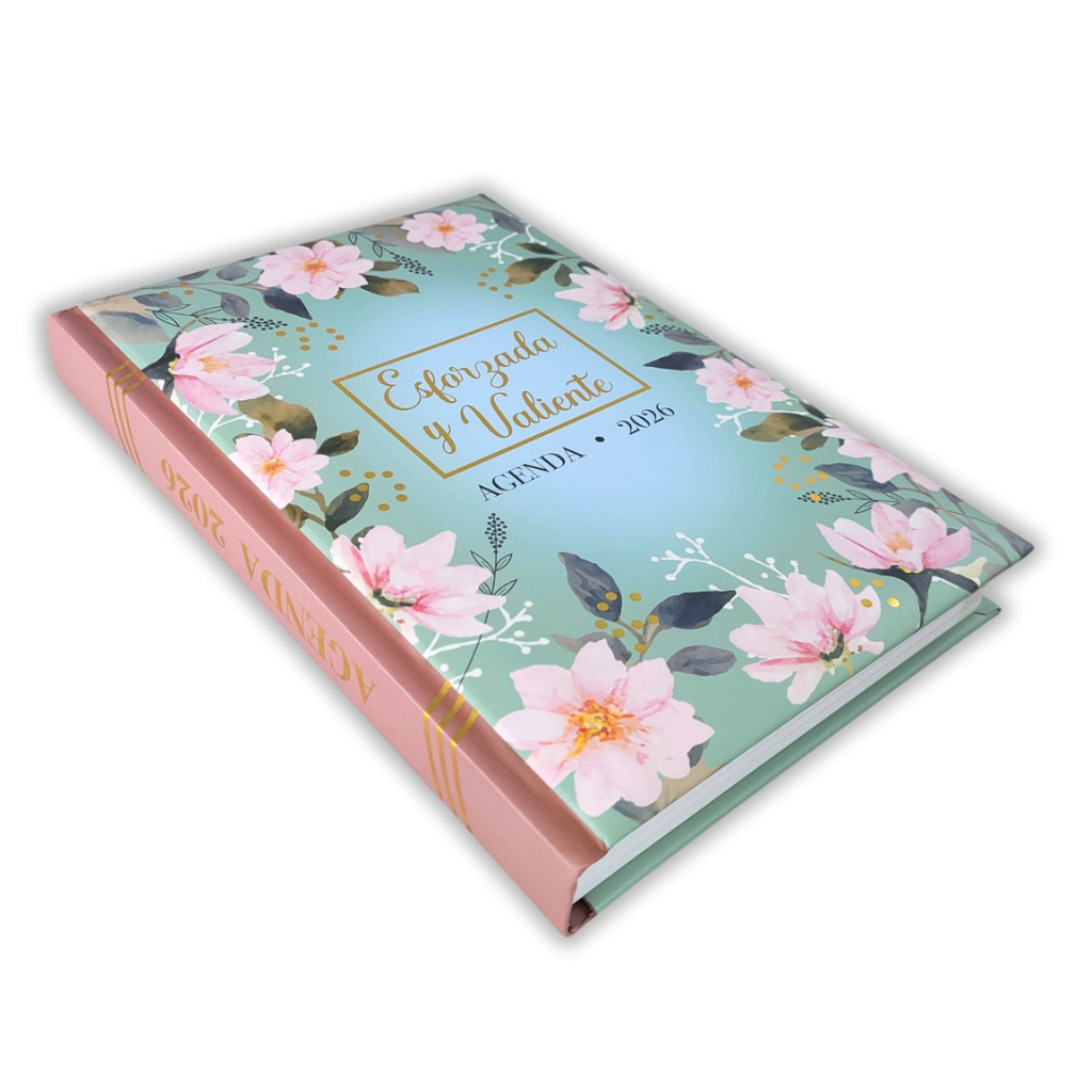 Agenda Esforzada y Valiente Verde Floral