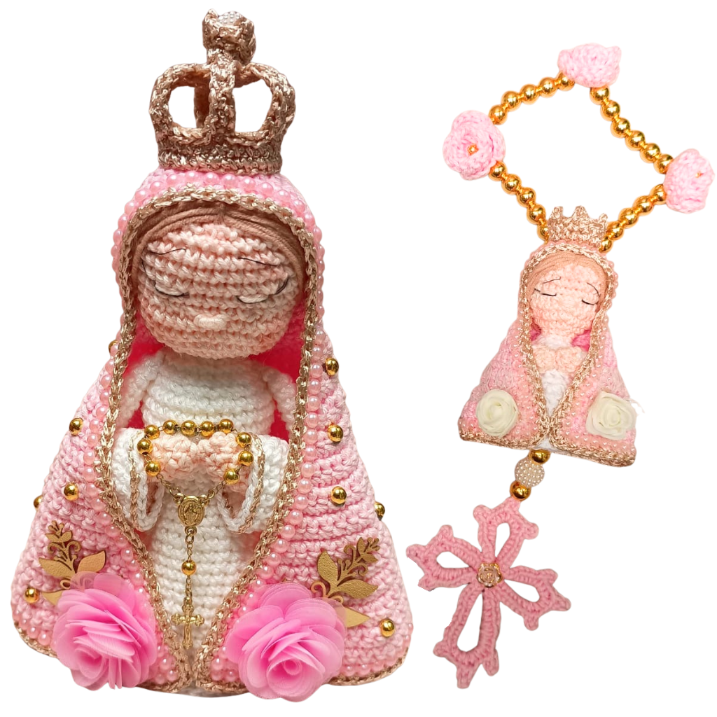Kit Nossa Senhora do Amor em Crochê
