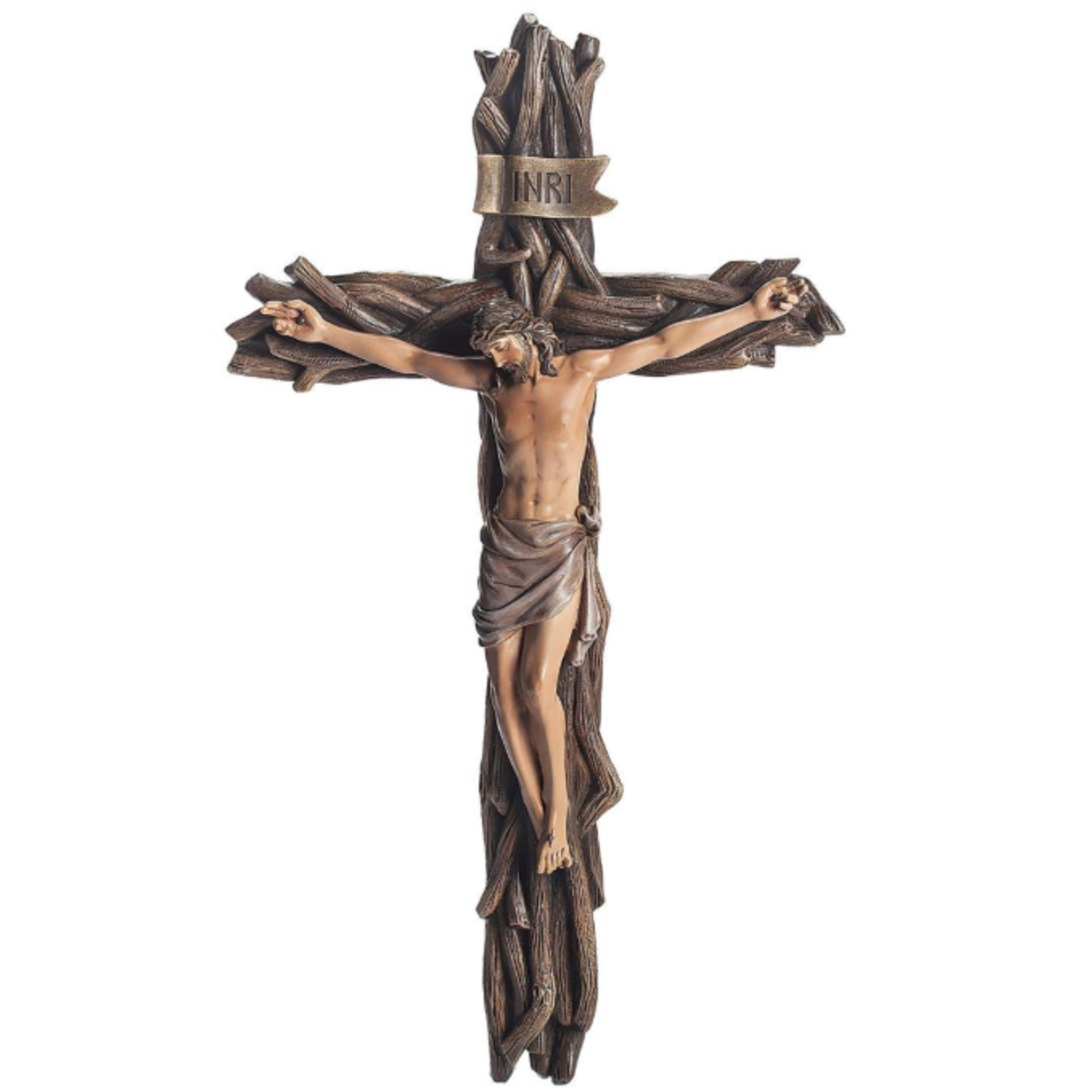 Crucifijo en Ramas Entrelazadas 34,3 cm