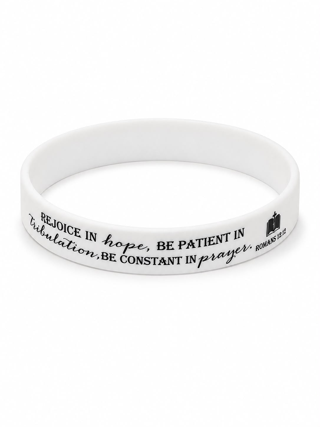 Pulseira de Silicone (Branca) – Rejoice in Hope