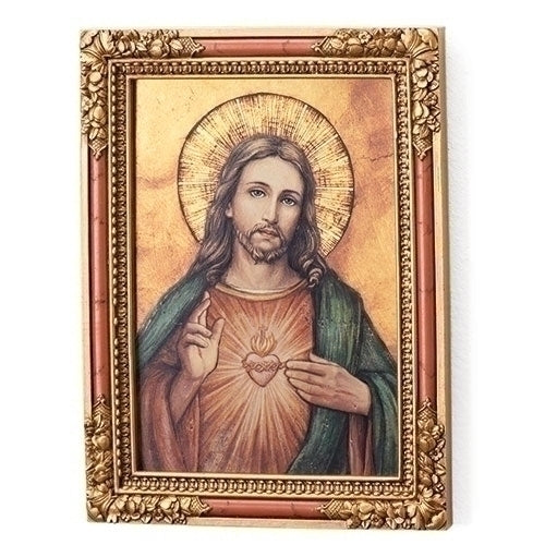 Quadro Decorativo Sagrado Coração de Jesus 17 cm