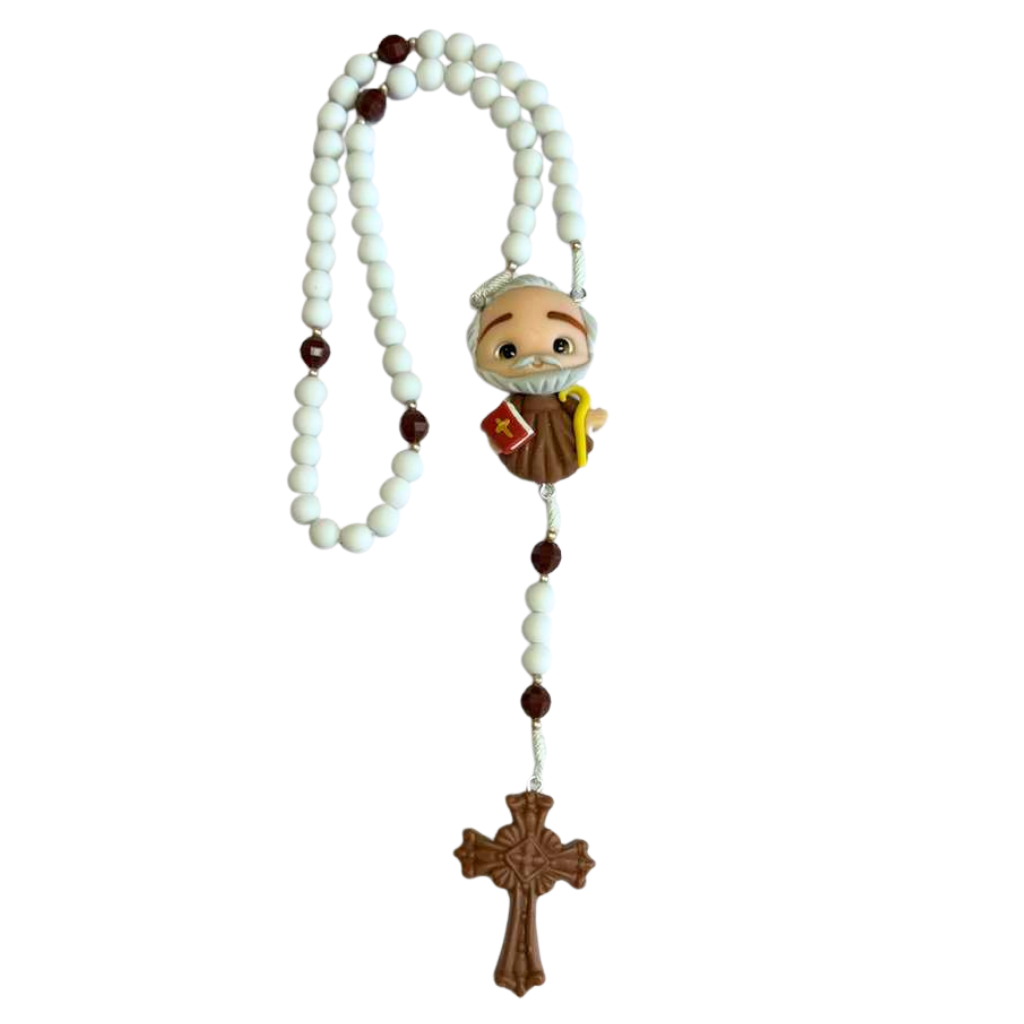 Terço São Bento – Branco