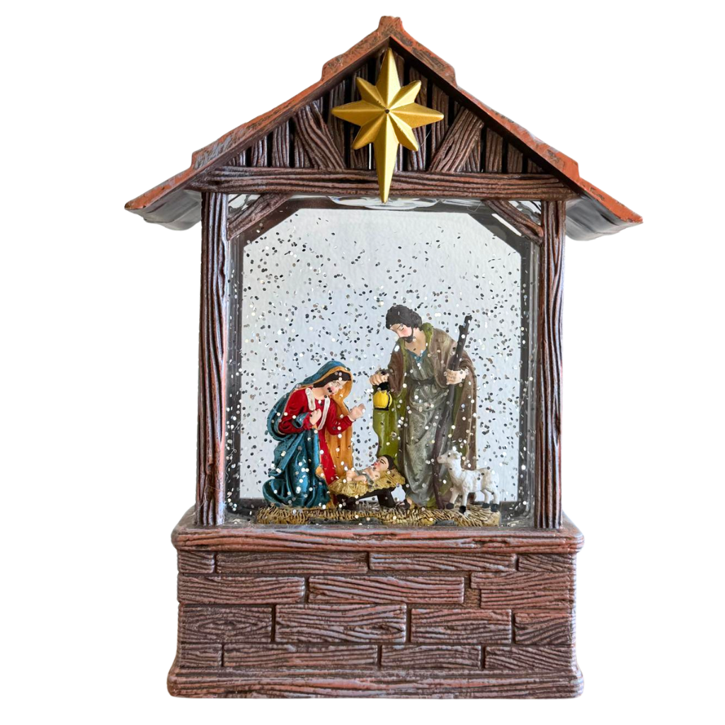 Presépio com Luz e Brilho