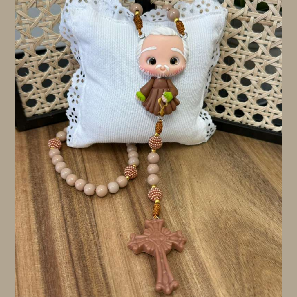 Padre Pio Rosary – Beige