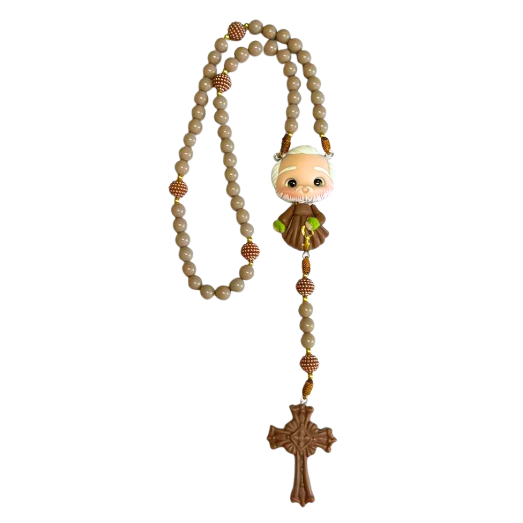 Padre Pio Rosary – Beige
