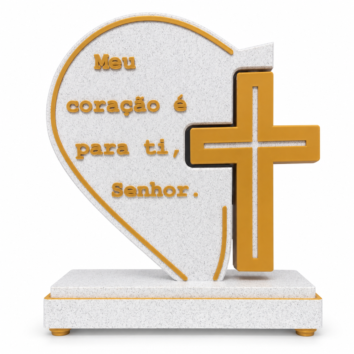 Adorno De Mesa Coracao - Impressao 3D - 25 cm