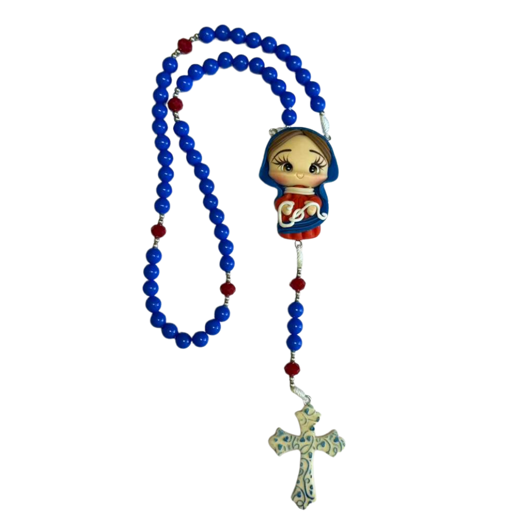 Our Lady Undoer of Knots Rosary - Blue