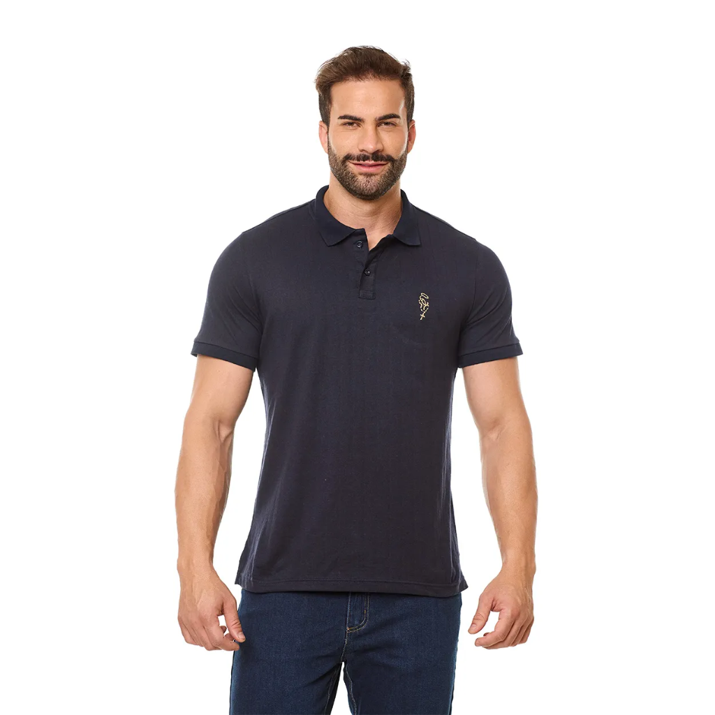 Camiseta Gola Polo Nossa Senhora Com Terço