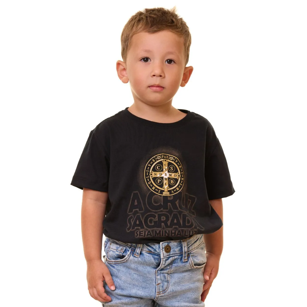 Children's T-Shirt with the Medal of Saint Benedict