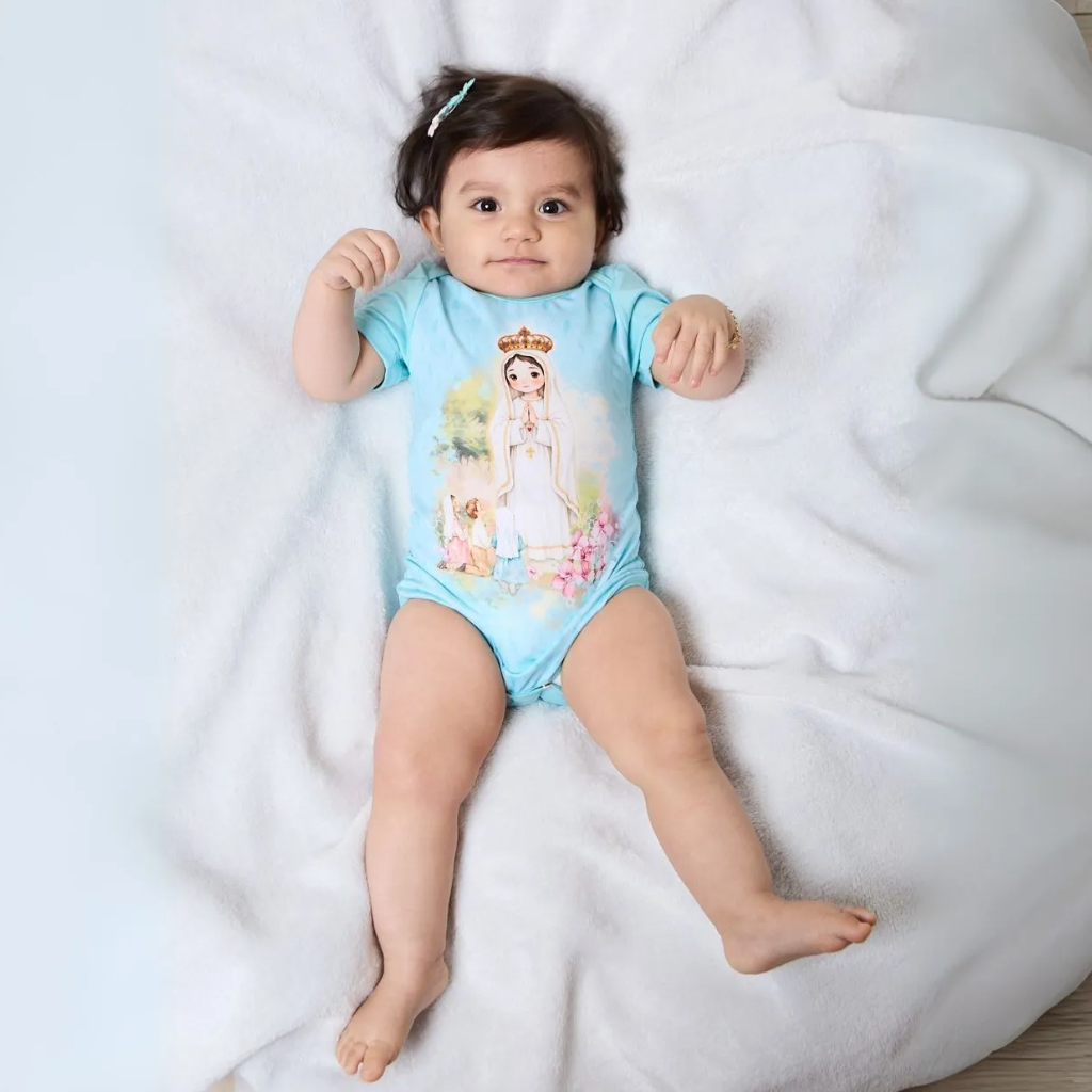 Body Bebê Nossa Senhora de Fátima