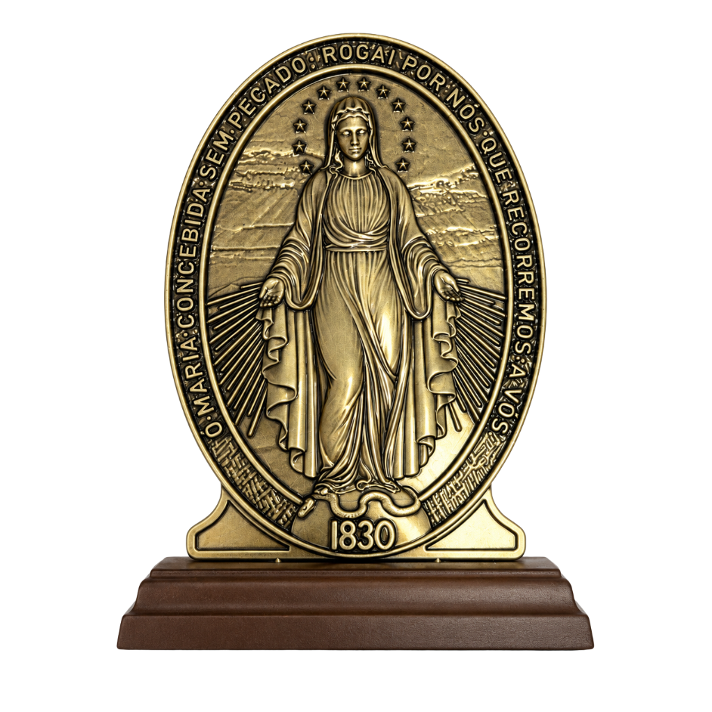 Adorno Medalha Milagrosa - 19cm
