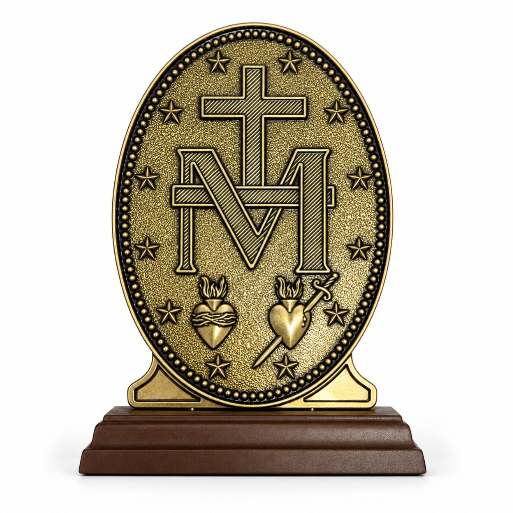 Adorno Medalha Milagrosa - 19cm