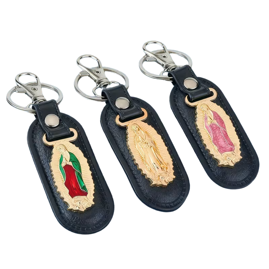 Chaveiro N. Sra. de Guadalupe - Couro Sintético