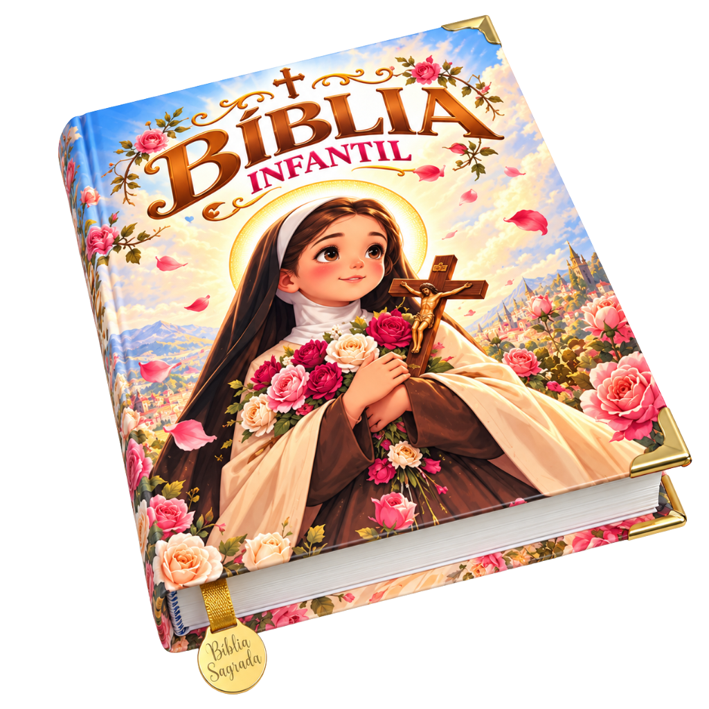 Bíblia Infantil Personalizada Santa Teresinha do Menino Jesus