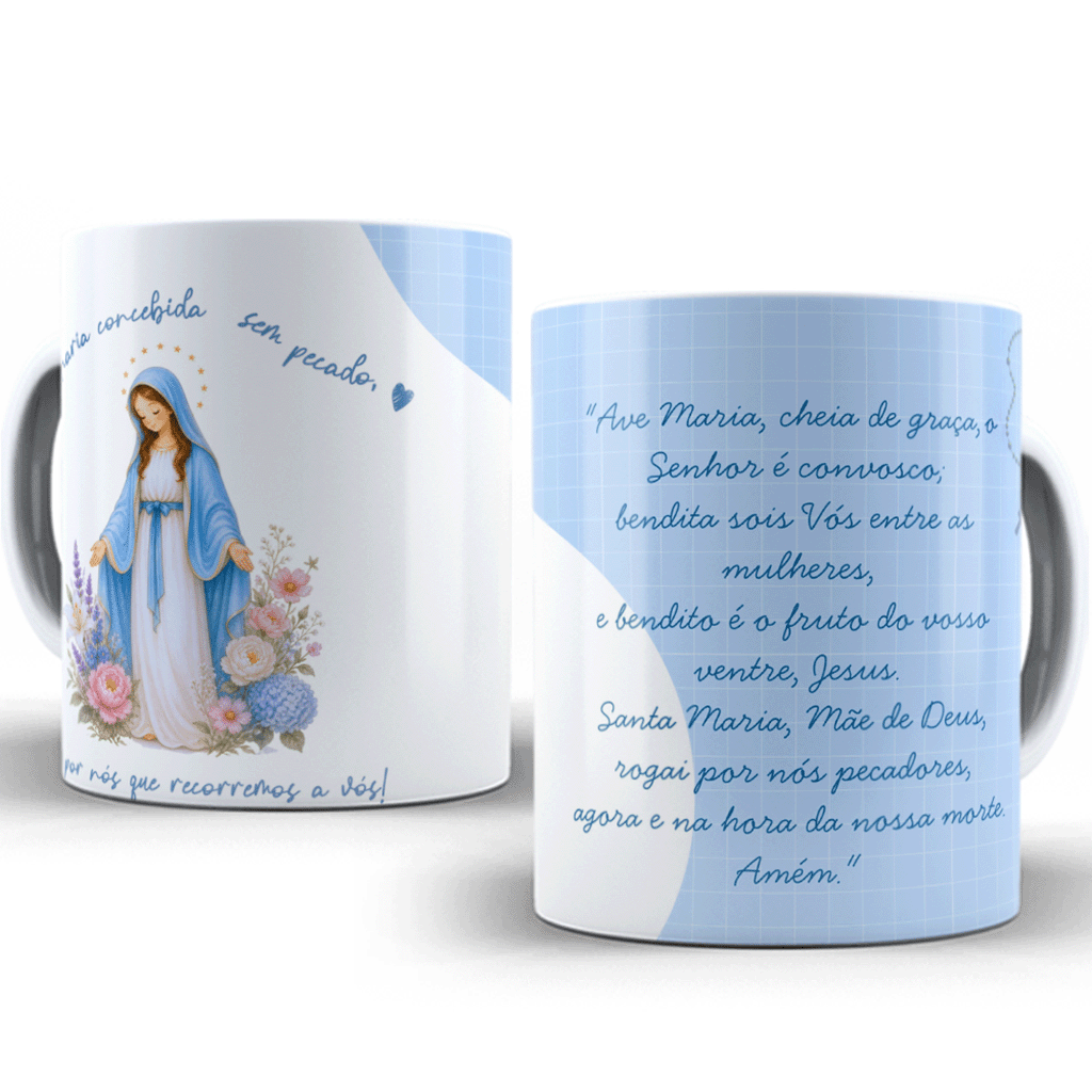 Caneca Ave Maria Cheia de Graça – 11oz
