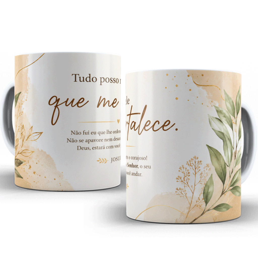 Caneca Tudo Posso Naquele que me Fortalece – 11oz
