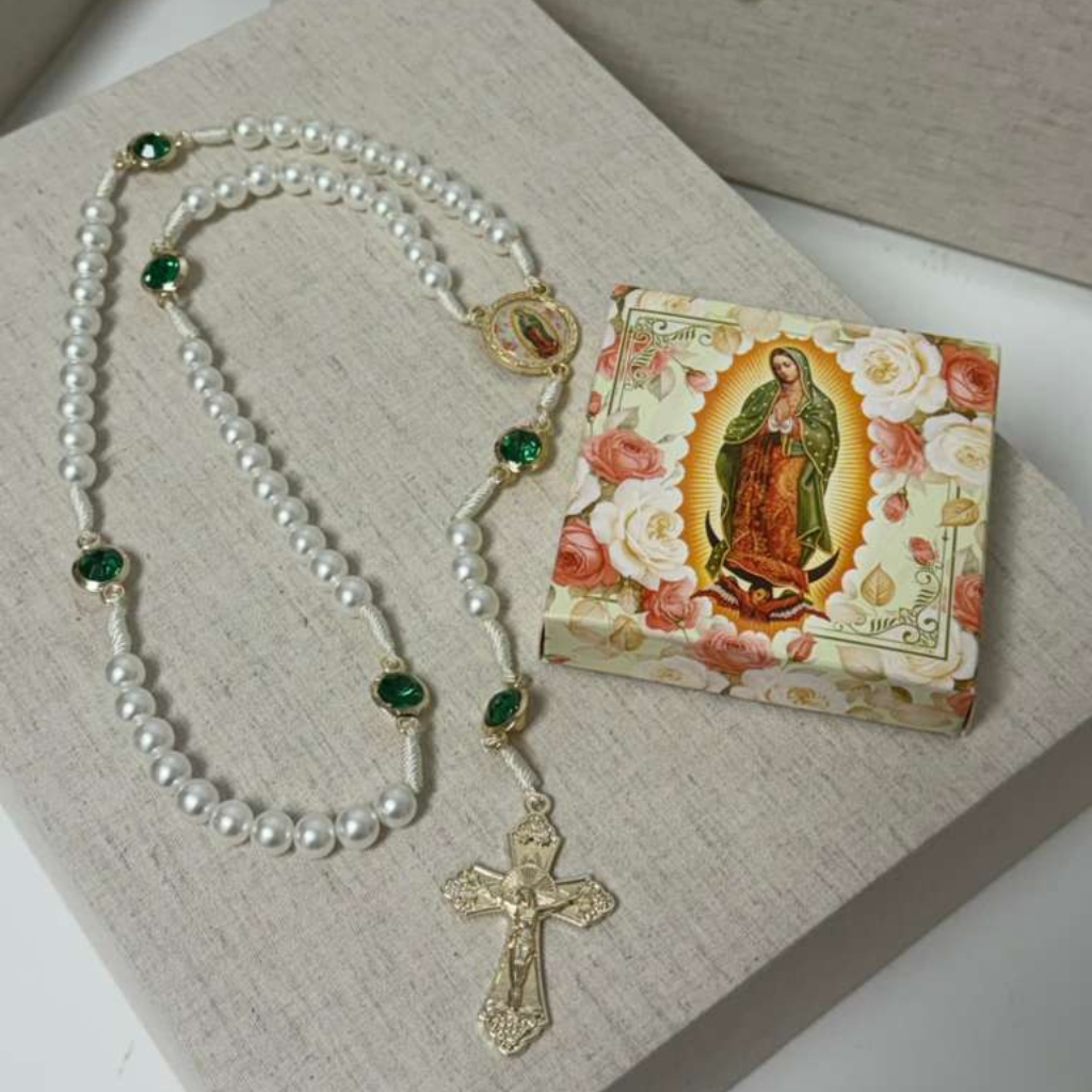 Our Lady of Guadalupe Rosary (green)