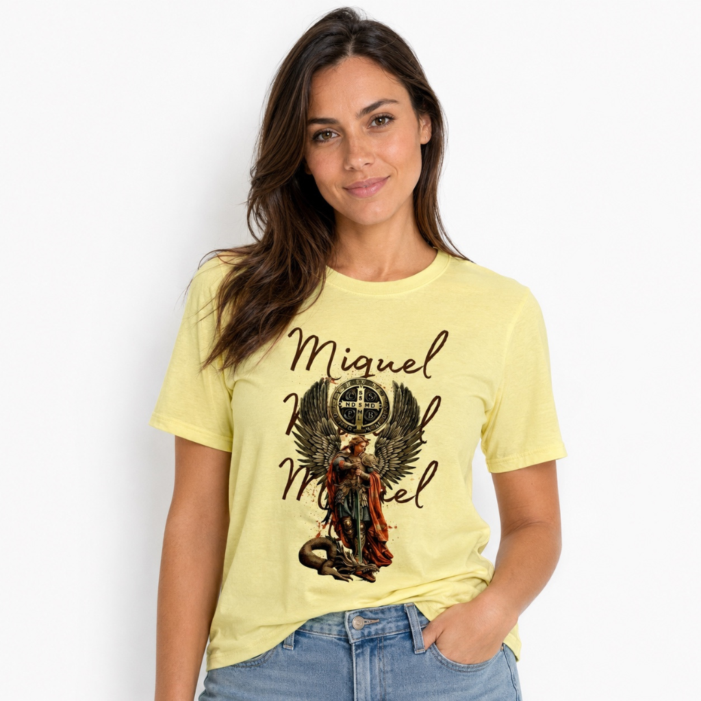 Camiseta Sao Miguel - Amarela