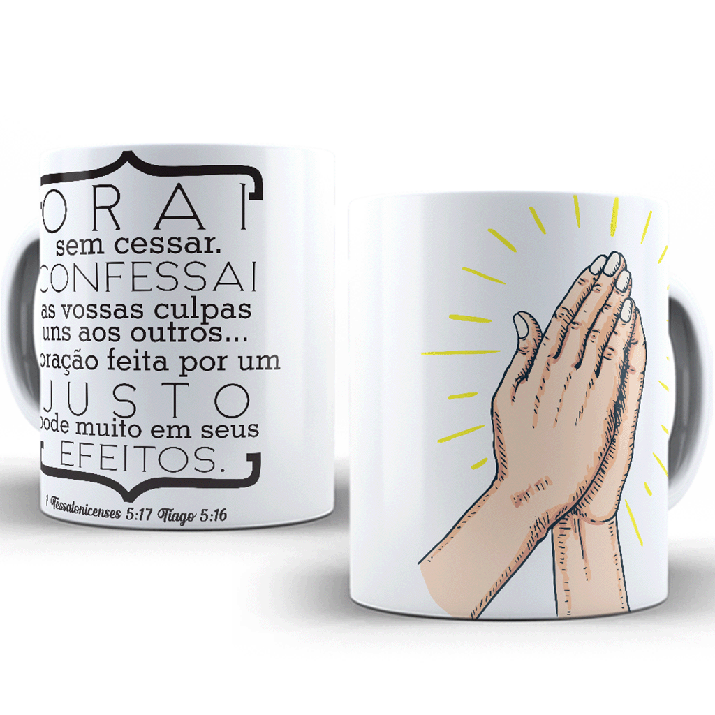 Caneca Orai Sem Cessar – 11oz