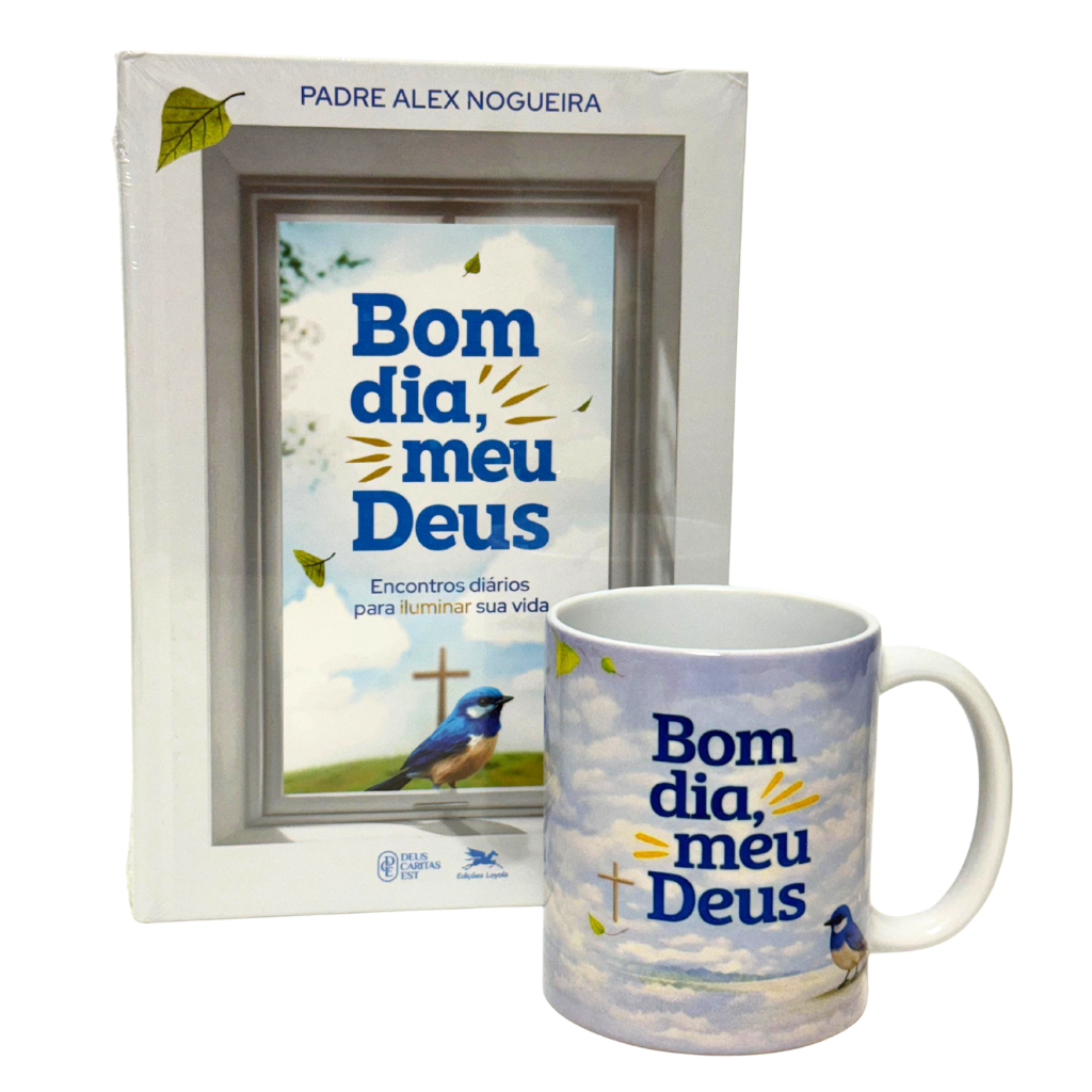 Kit Devocional bom dia, meu Deus - Livro + caneca