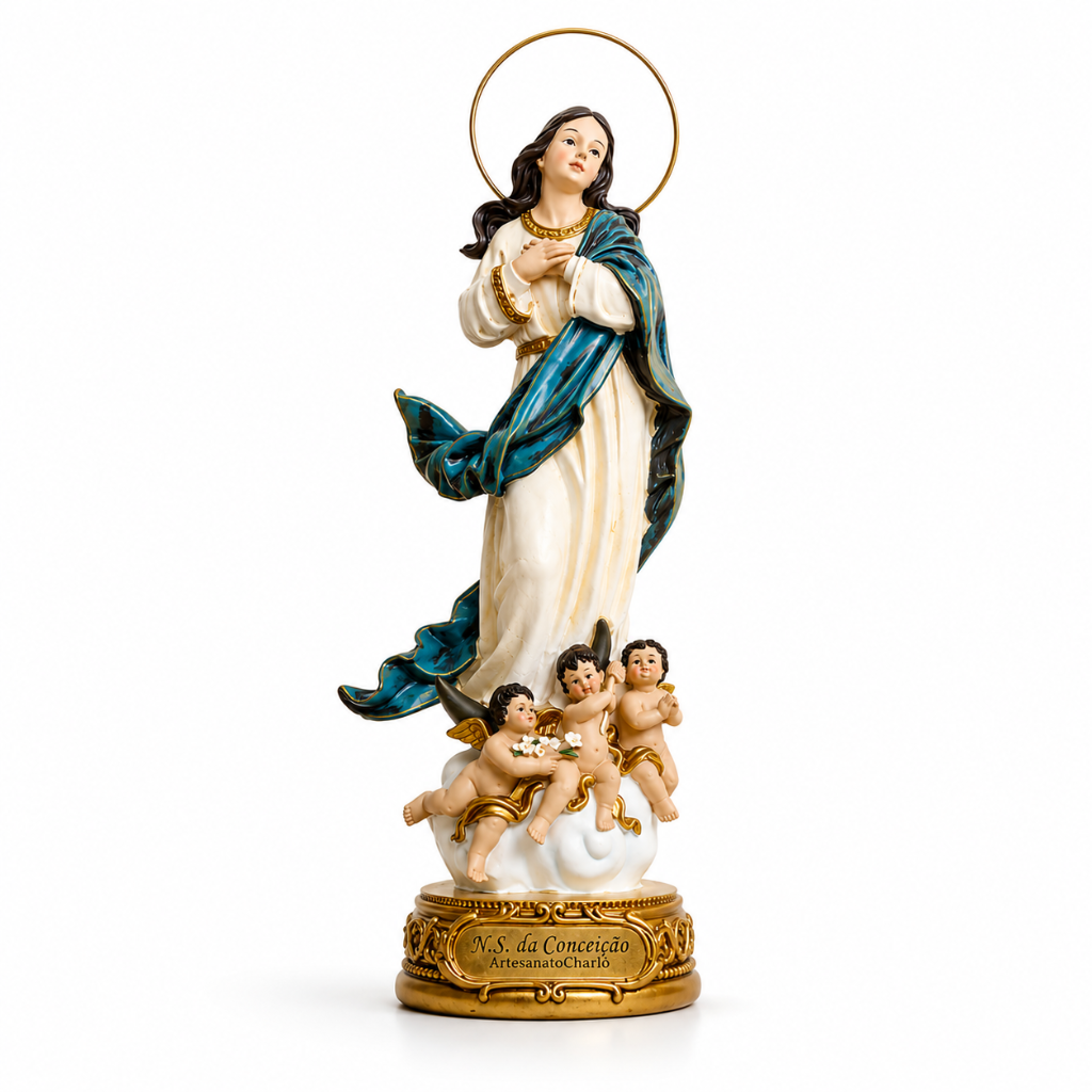 N. Sra. da Conceição 20cm Resina (C/ Auréola)