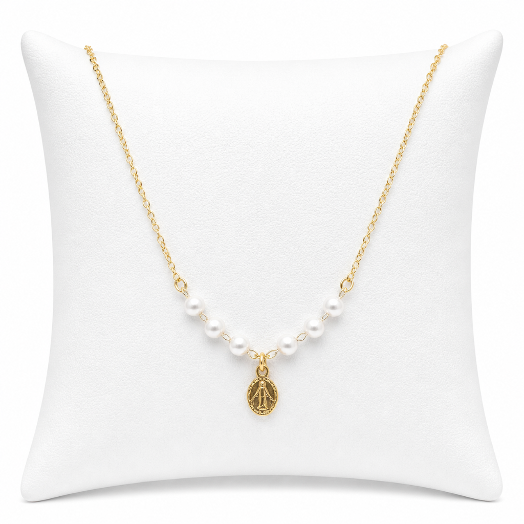 Collar de la Virgen de la Medalla Milagrosa para niños