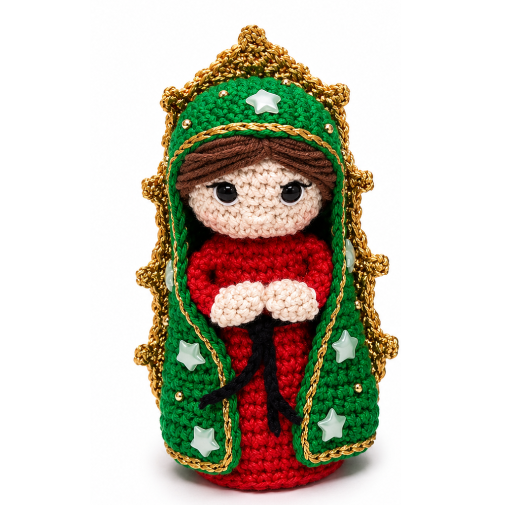 Nossa Senhora de Guadalupe em Crochê – 11 cm