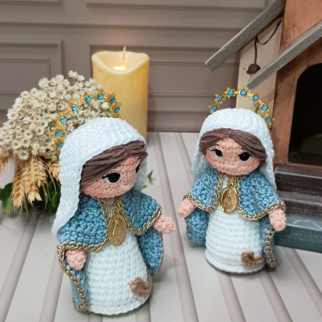 Nossa Senhora das Graças - 11cm - Crochê