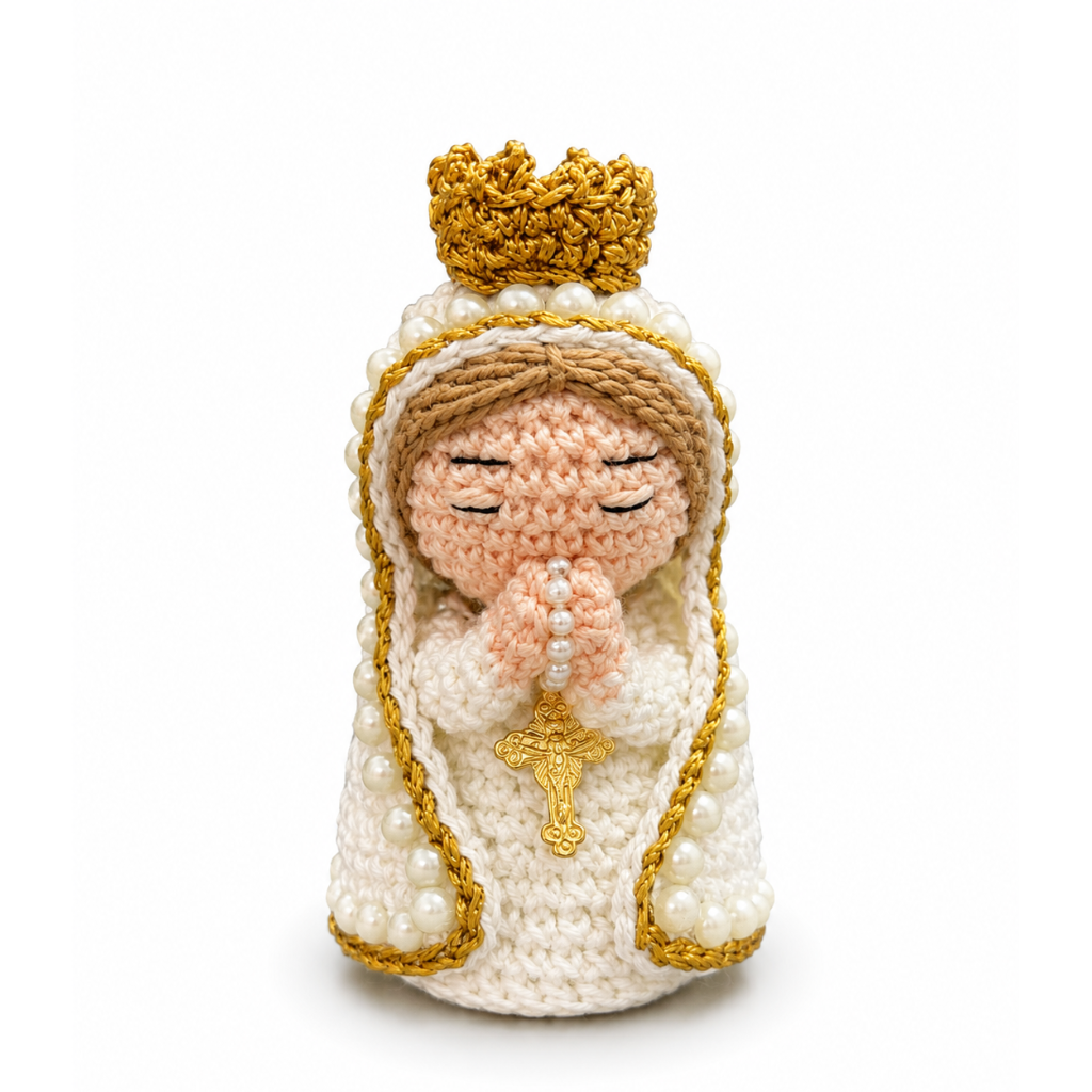 Mini Santinha - Branca - 9cm