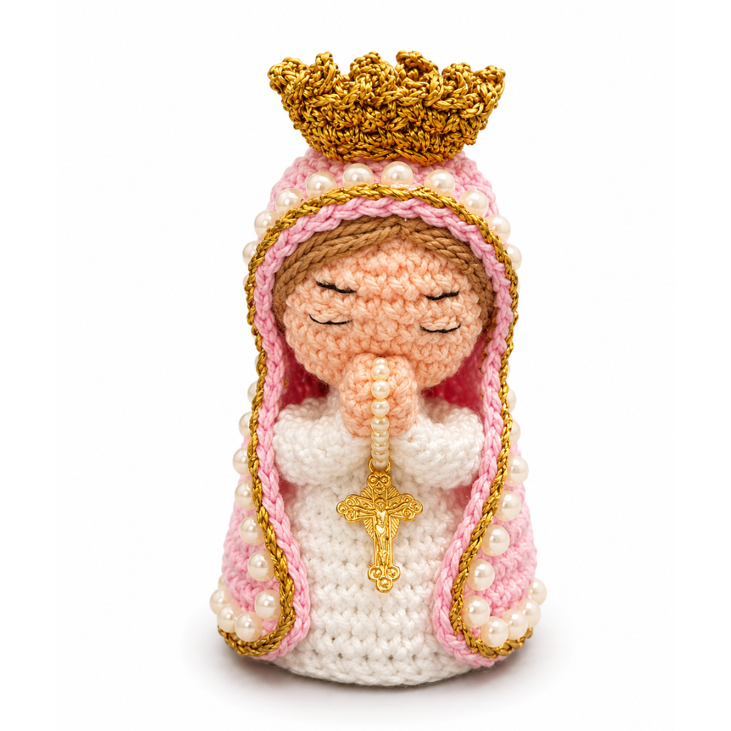 Mini Santinha -Rosa - 9cm
