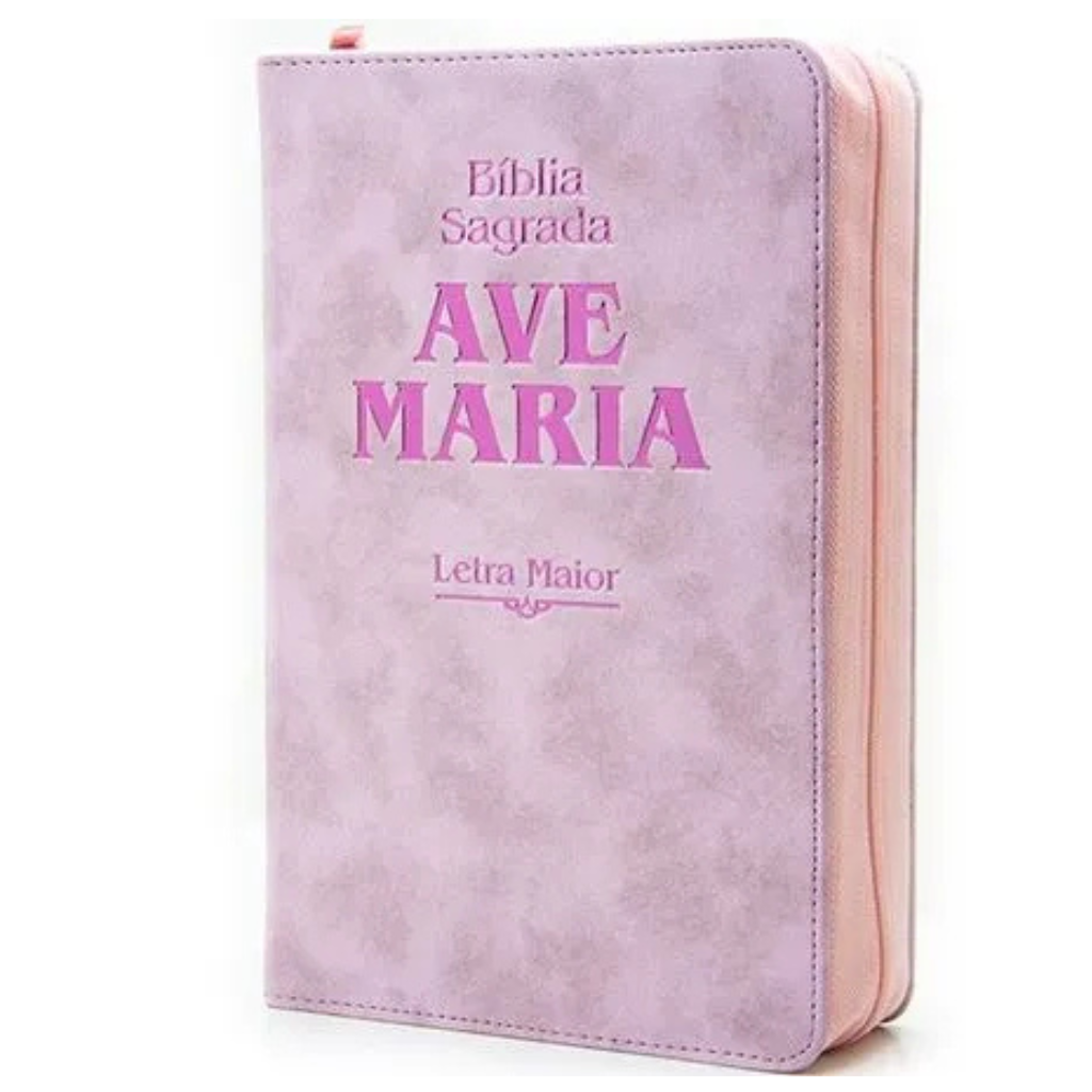 Holy Bible Hail Mary Large Print - Zipper