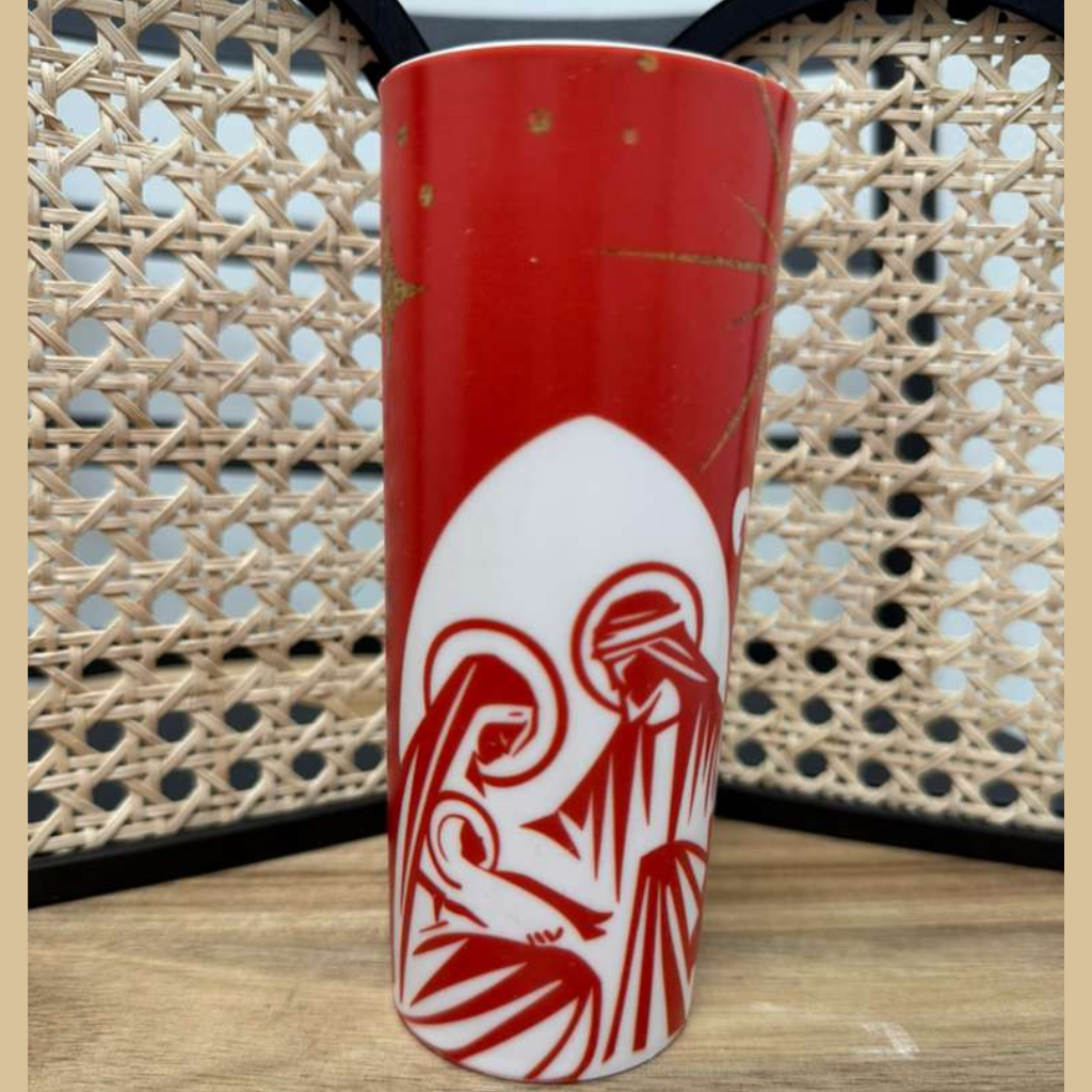 Vela Votiva Efeito Abajur De Natal