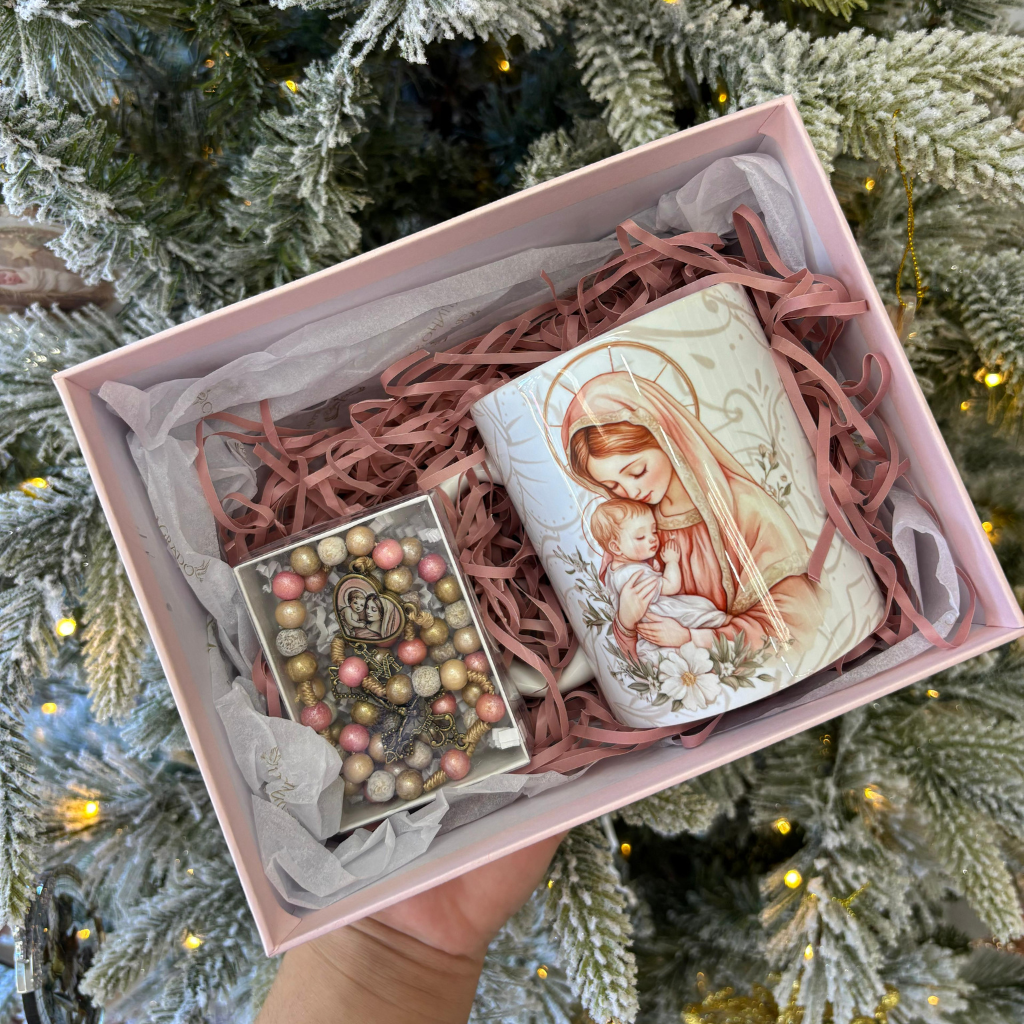 Devotional Kit – Mary and the Baby Jesus (pearly rose tones)