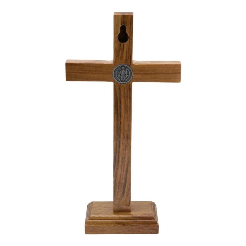 Crucifixo Madeira São Bento 40cm
