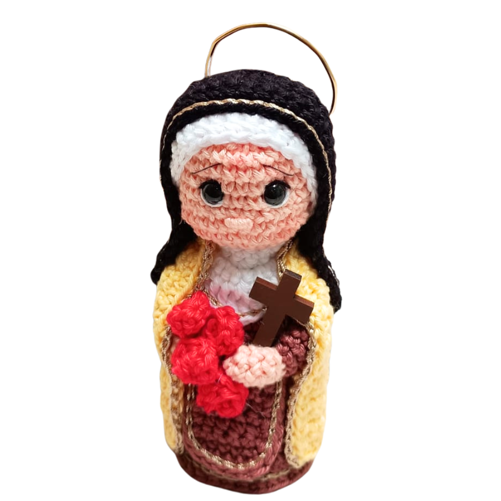 Santa Teresinha em Crochê 11cm