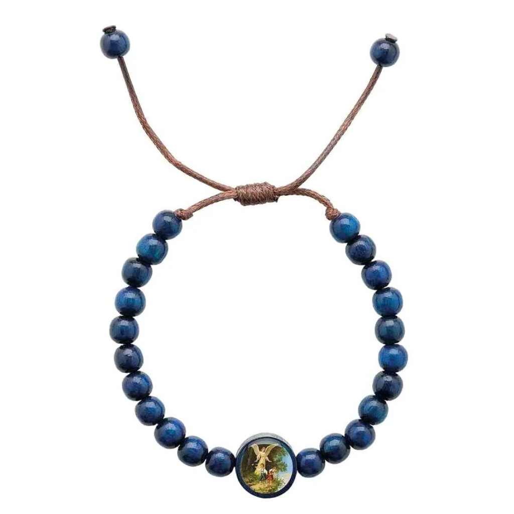 Pulseira Infantil Anjo Da Guarda Azul