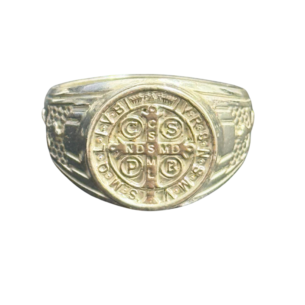 Anel Medalha de São Bento – Prata 925
