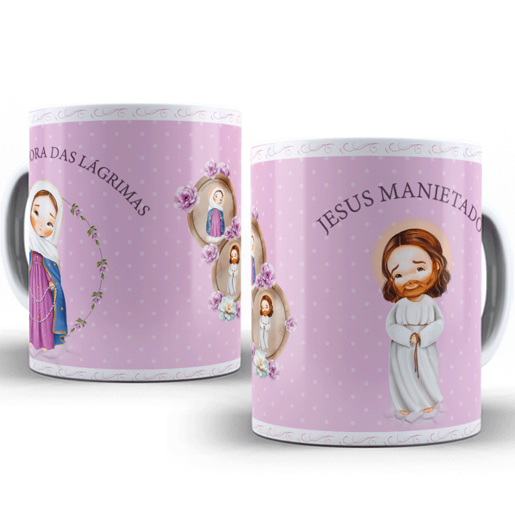 Caneca N. Sra. das Lágrimas & Jesus Manietado – 11oz