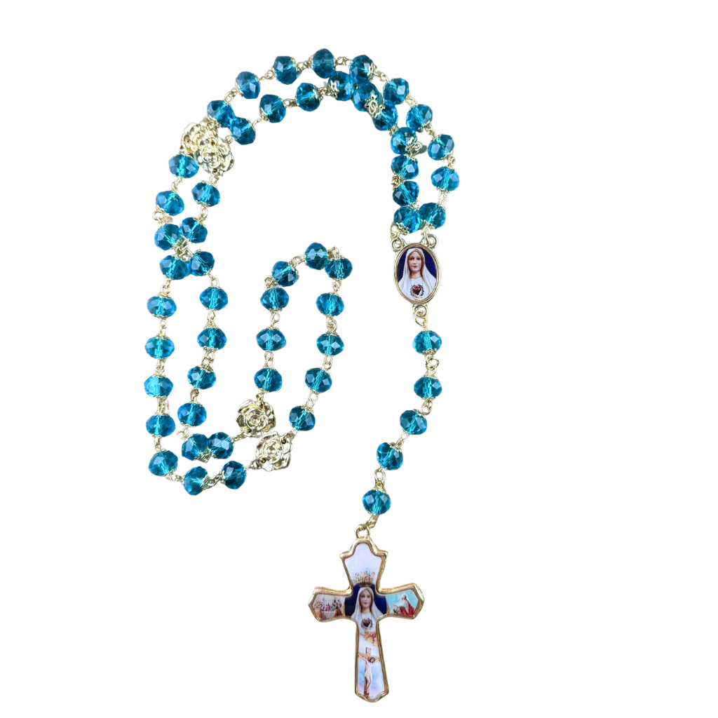 Terço Nossa Senhora De Fátima Cristal