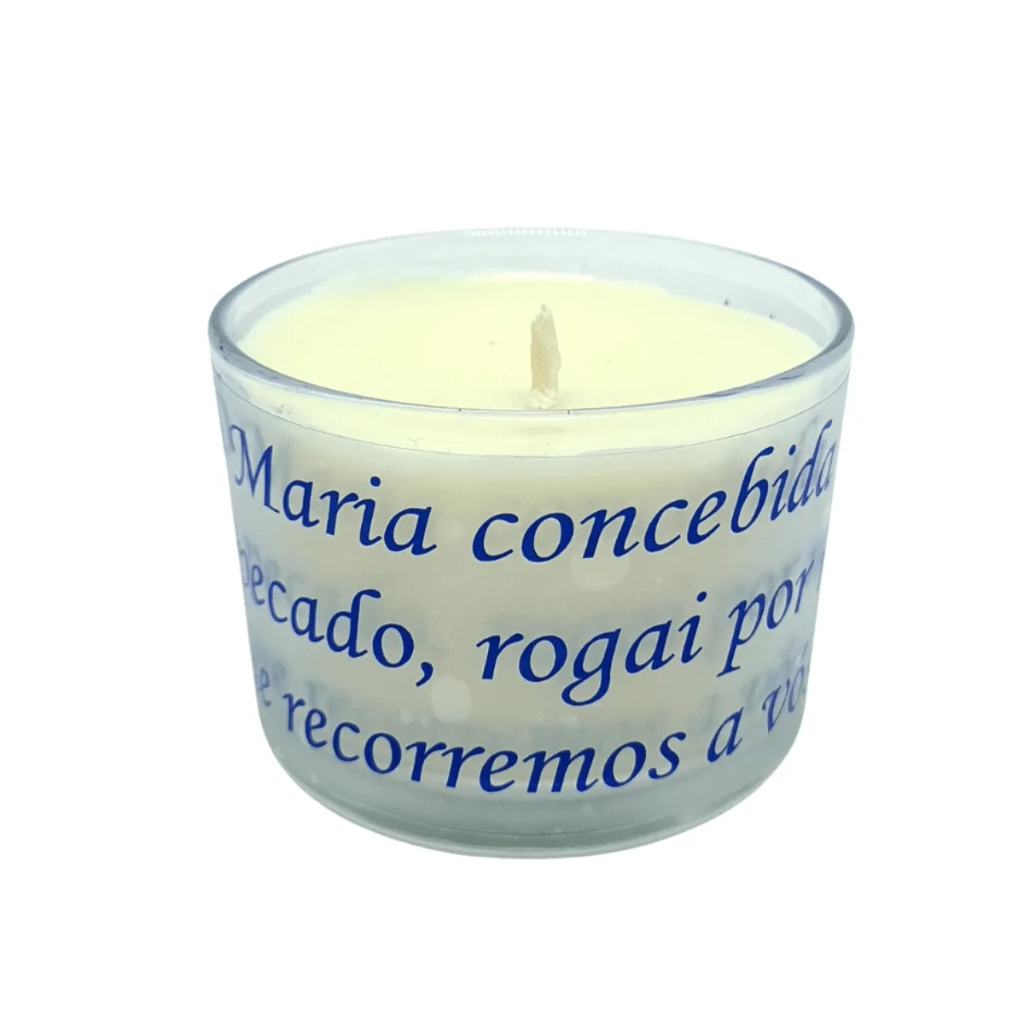 Vela Aromática de Nossa Senhora das Graças com Tampa Personalizada com Ímã