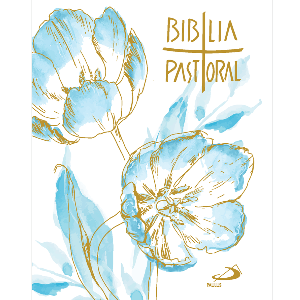 Biblia Pastoral - Bolsillo - Floral Azul